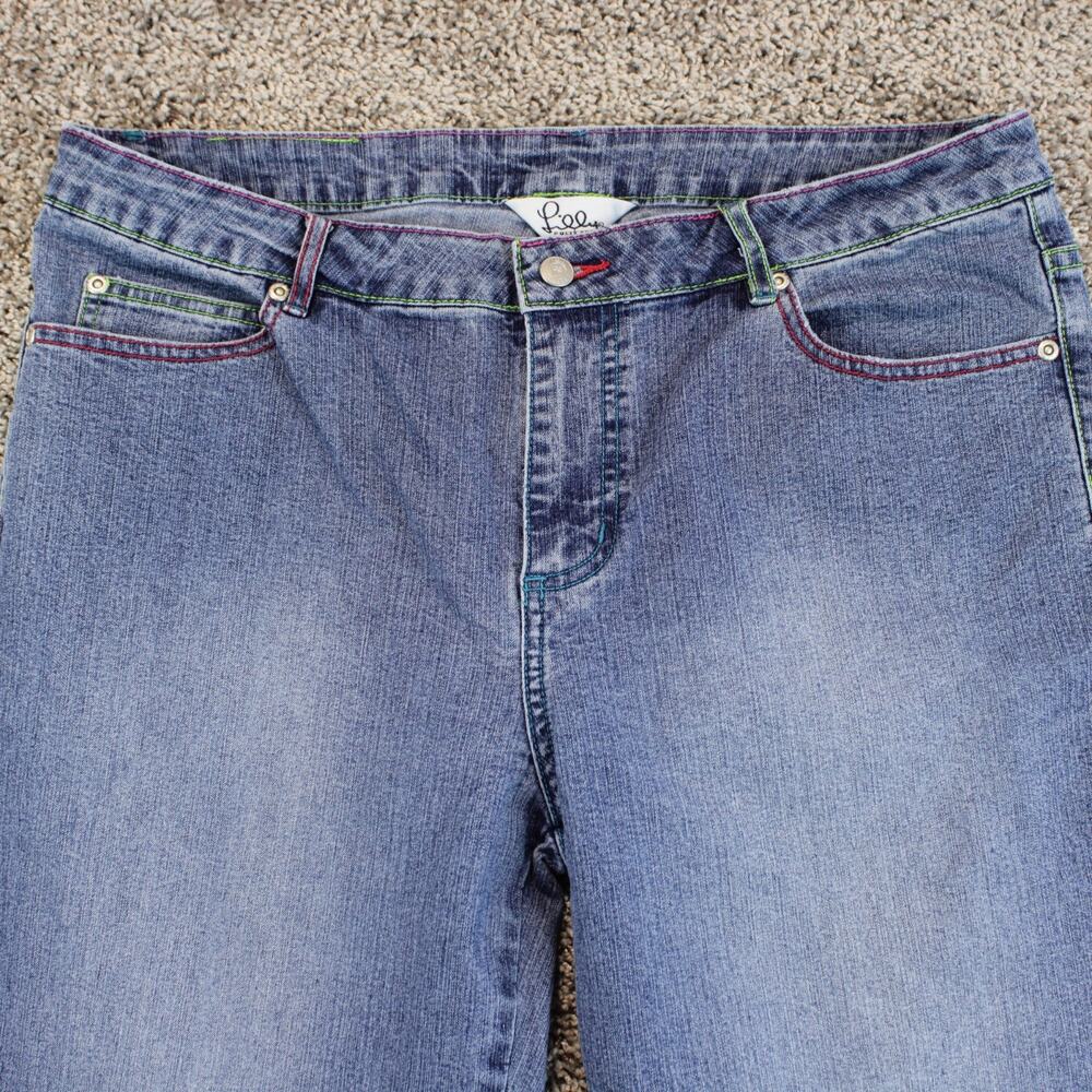 Vintage Lilly Pulitzer Preppy Stretch Jeans Womens 10 - Picture 2 of 7
